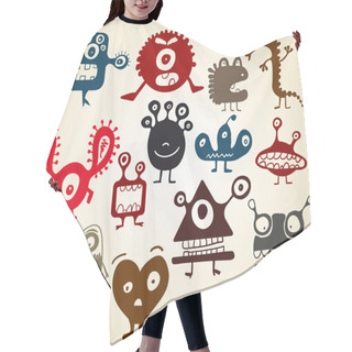 Personality  Many Cute Doodle Monsters Hair Cutting Cape