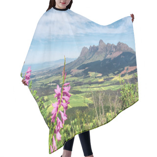 Personality  Pink Wild Flowers In Mountains Hair Cutting Cape