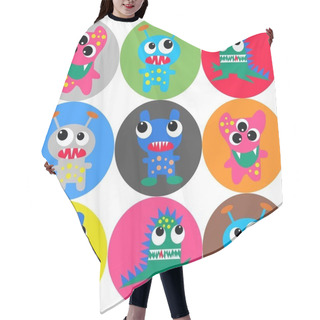 Personality  Seamless Monster Background Hair Cutting Cape