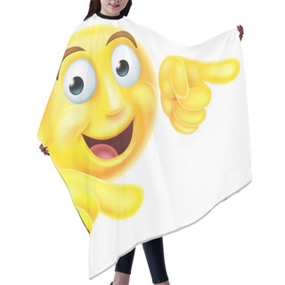 Personality  Emoji Emoticon Smiley Pointing Hair Cutting Cape