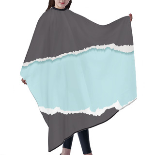Personality  Blue Torn Strip Background Hair Cutting Cape