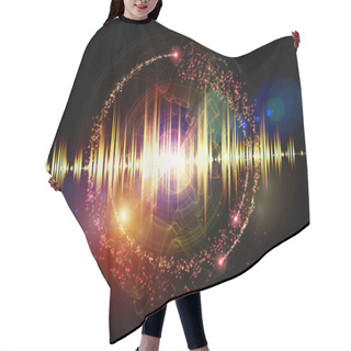 Personality  Music Colors Hair Cutting Cape