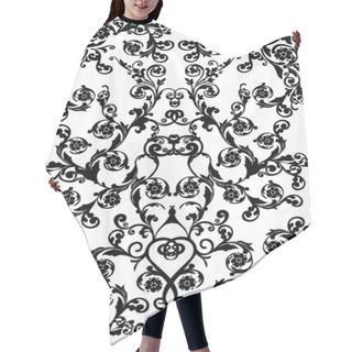 Personality  Traditional Pattern With Black Curls Hair Cutting Cape