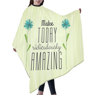 Personality  Vintage Typographic Background Hair Cutting Cape