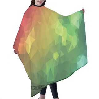 Personality  Polygonal Rainbow Background. Rainbow Colors Hair Cutting Cape