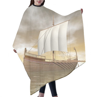Personality  Old Greek Boat - 3D Render Hair Cutting Cape