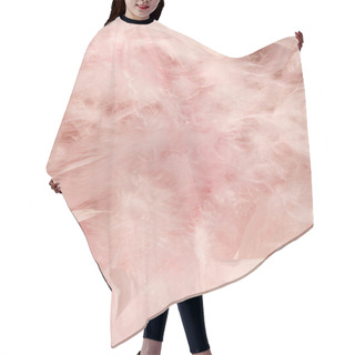 Personality  Baby Pink Fluffy Feather Background Hair Cutting Cape