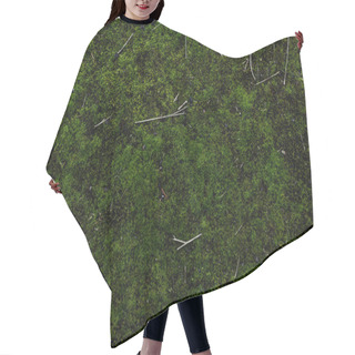 Personality  Full Frame Image Of Green Moss Background Hair Cutting Cape