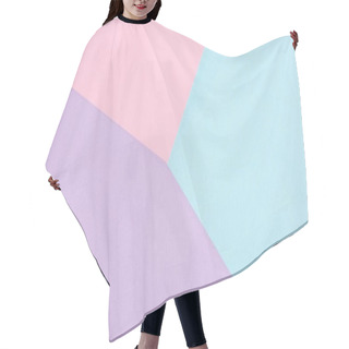 Personality  Background Made Of Pastel Colors Papers Hair Cutting Cape