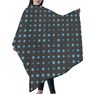 Personality  Blue Dots Seamless Hair Cutting Cape