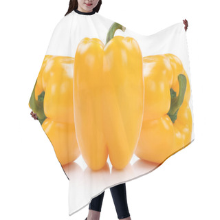 Personality  Yellow Bell Pepper Peppers Paprika Paprikas Vegetable Isolated O Hair Cutting Cape