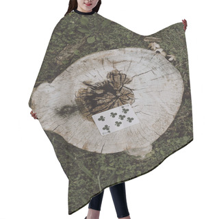 Personality  Playing Card On The Street Hair Cutting Cape