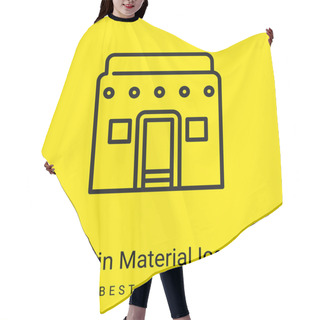 Personality  African Minimal Bright Yellow Material Icon Hair Cutting Cape