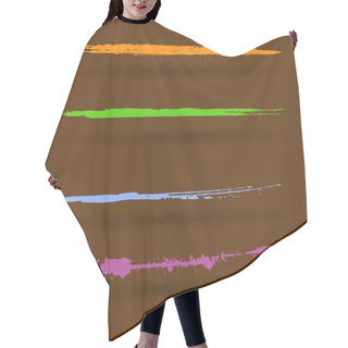 Personality  Vintage Colorful Strokes Hair Cutting Cape