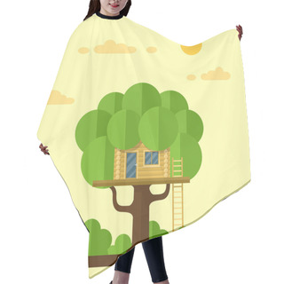 Personality  House On Tree Hair Cutting Cape