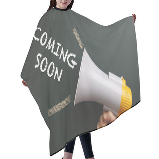 Personality  Announcement Quote With Megaphone  Hair Cutting Cape