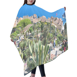 Personality  Exotic Cactus Garden In Eze, France. Hair Cutting Cape