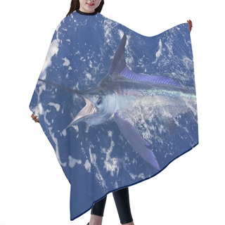 Personality  Atlantic White Marlin Big Game Sport Fishing Hair Cutting Cape