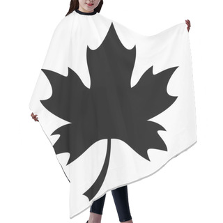 Personality  Maple Leaf Vector Icon Hair Cutting Cape