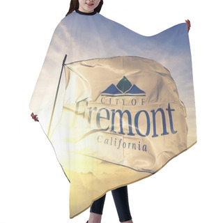 Personality  Fremont Of California Of United States Flag Waving Hair Cutting Cape