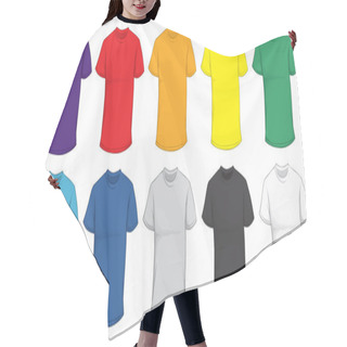 Personality  Colorful T-Shirt Template Hair Cutting Cape