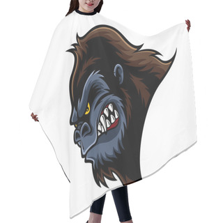 Personality  Angry Gorilla Head Hair Cutting Cape