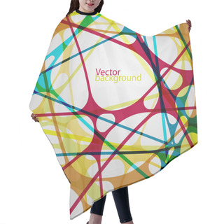 Personality  Colorful Abstract Background Hair Cutting Cape