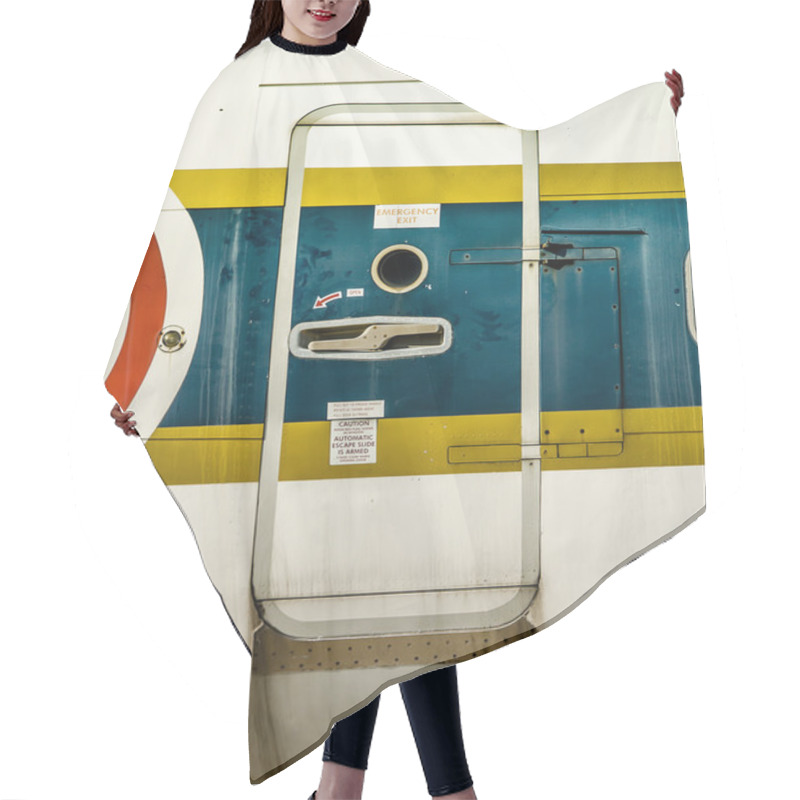 Personality  Emergency Door Of A Plane Hair Cutting Cape