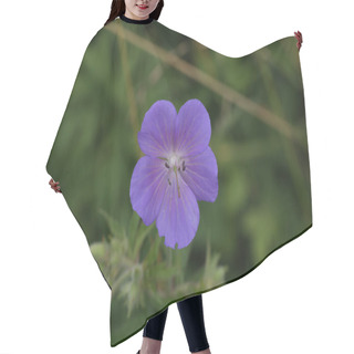 Personality  A Closeup Shot Of The Delicate Blue Flowers Of The Meadow Geranium Hair Cutting Cape