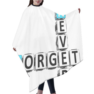 Personality  3D Never Forget Crossword Hair Cutting Cape