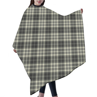 Personality  Seamless Neutral Grey Plaid Pattern Hair Cutting Cape