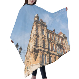 Personality  Vintage City Lamp Near Neoclassical Building In Lviv, Ukraine Hair Cutting Cape