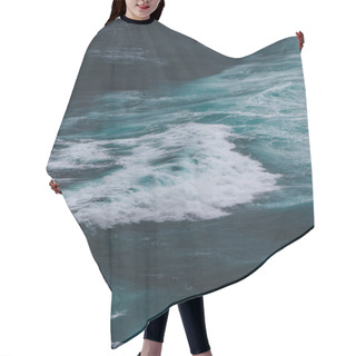 Personality  Aerial View Of Wavy Blue Ocean For Background Hair Cutting Cape