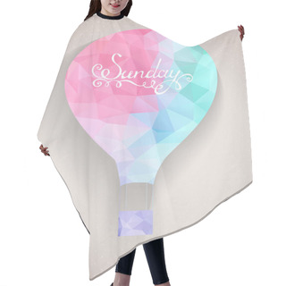 Personality  Hot Air Balloon In Retro Style Hair Cutting Cape
