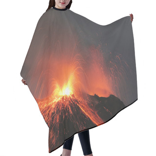Personality  Strombolian Eruption Volcano Hair Cutting Cape