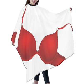 Personality  Vector Red Bra Hair Cutting Cape