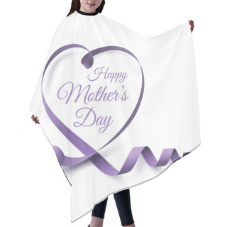 Personality  Mothers Day Greeting Card Template. Hair Cutting Cape