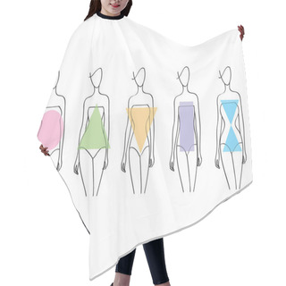 Personality  Girls Body Shapes. Apple, Pear, Hourglasses, Triangle Types. Hair Cutting Cape