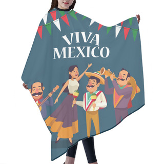 Personality  Viva Mexico Cartoons Hair Cutting Cape