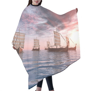 Personality  Viking Ships Hair Cutting Cape