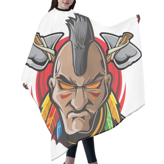 Personality  Indian Warrior Hair Cutting Cape