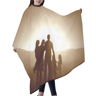 Personality  Family In The Light Hair Cutting Cape