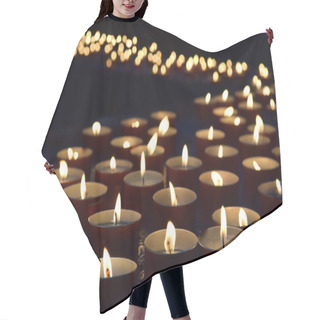 Personality  Burning Memorial Candles Hair Cutting Cape