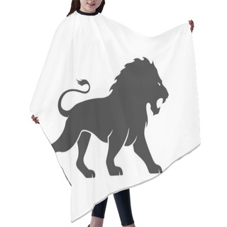 Personality  Lion Icon. Isolated Vector Image For Emblem And Logo. Courage, Valor And Power Symbol Hair Cutting Cape