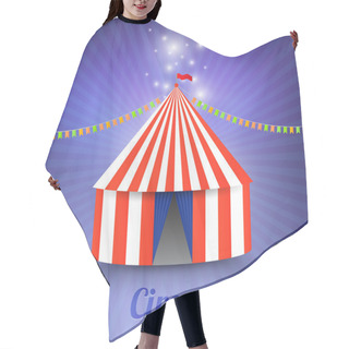 Personality  Circus Marquee Tent Isolated Hair Cutting Cape
