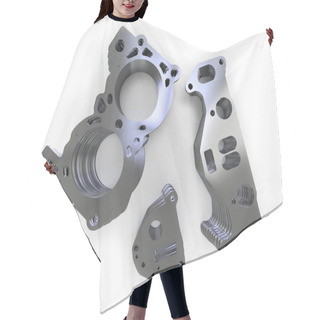 Personality  Punched Metal Parts Hair Cutting Cape