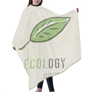 Personality  Ecology Concept Collection. Include Green Leaf Image, Seamless R Hair Cutting Cape