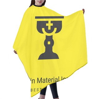 Personality  Baptism Minimal Bright Yellow Material Icon Hair Cutting Cape