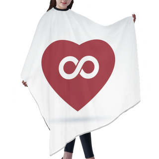 Personality  Infinity Icon, Eternal Life Idea. Hair Cutting Cape