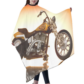 Personality  Motorcycle On Abstract Background Hair Cutting Cape